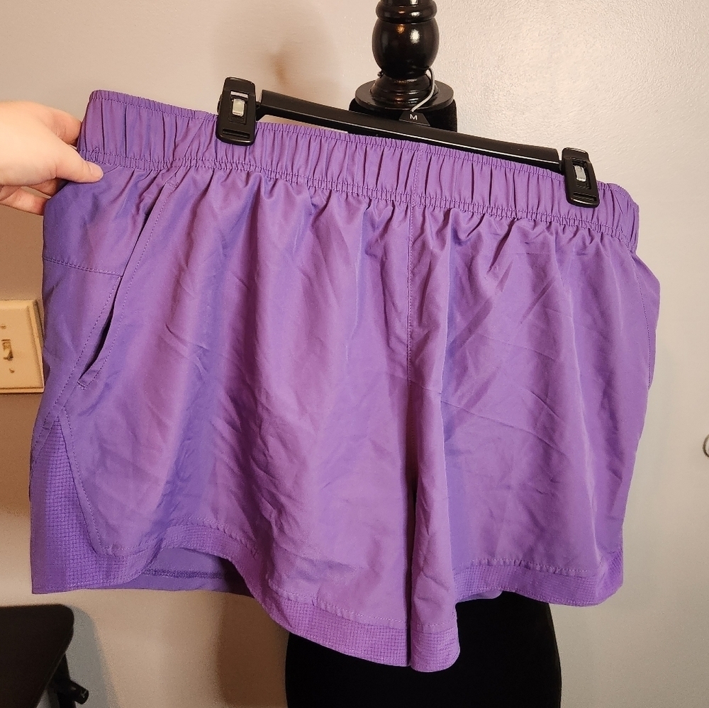 Athletic Works Size XL(16-18) Purple Shorts With Pockets Buttercore - Picture 2 of 6
